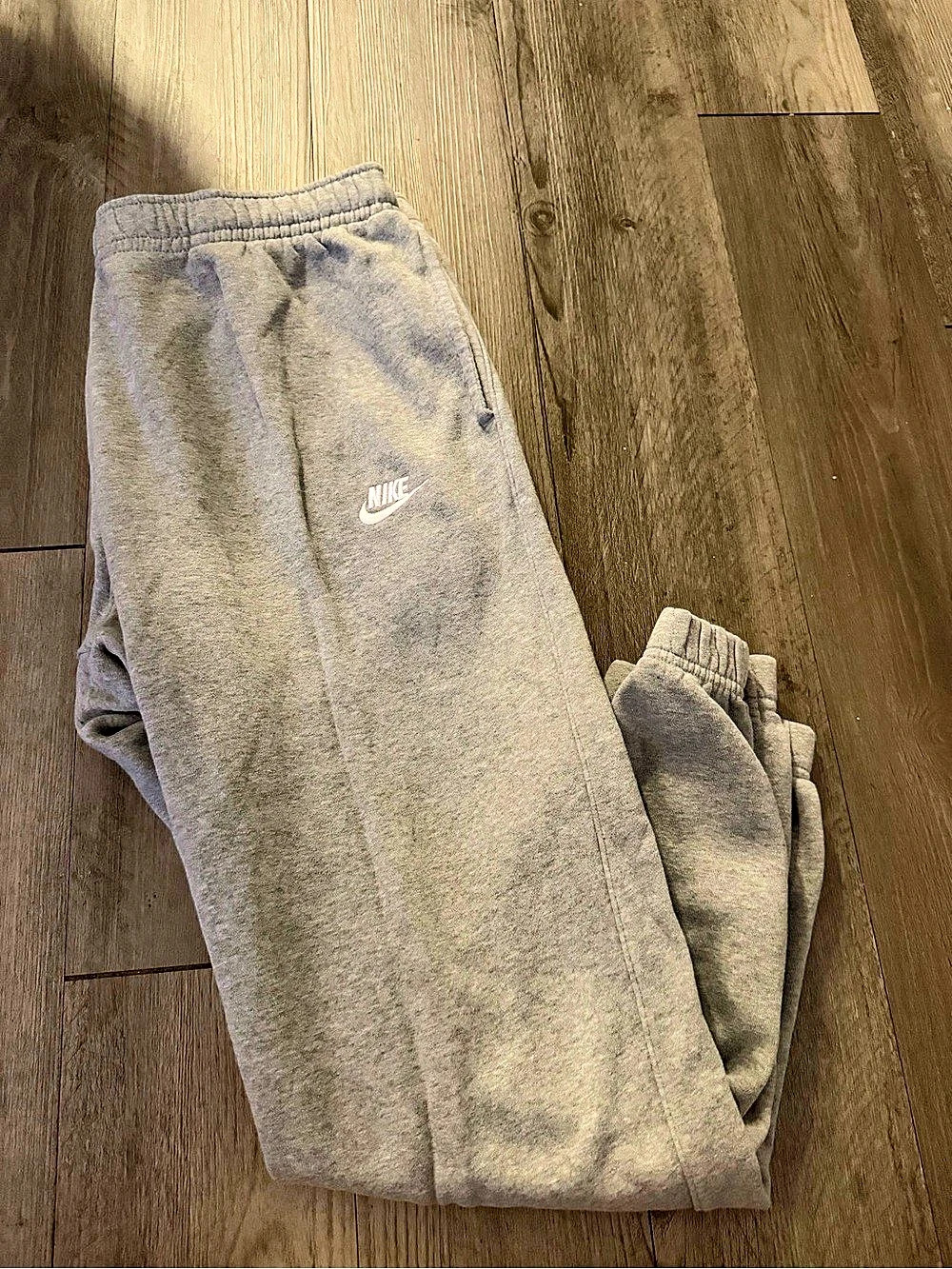 Nike XL Sportswear Club Fleece Joggers Gray Sweatpants with Pockets